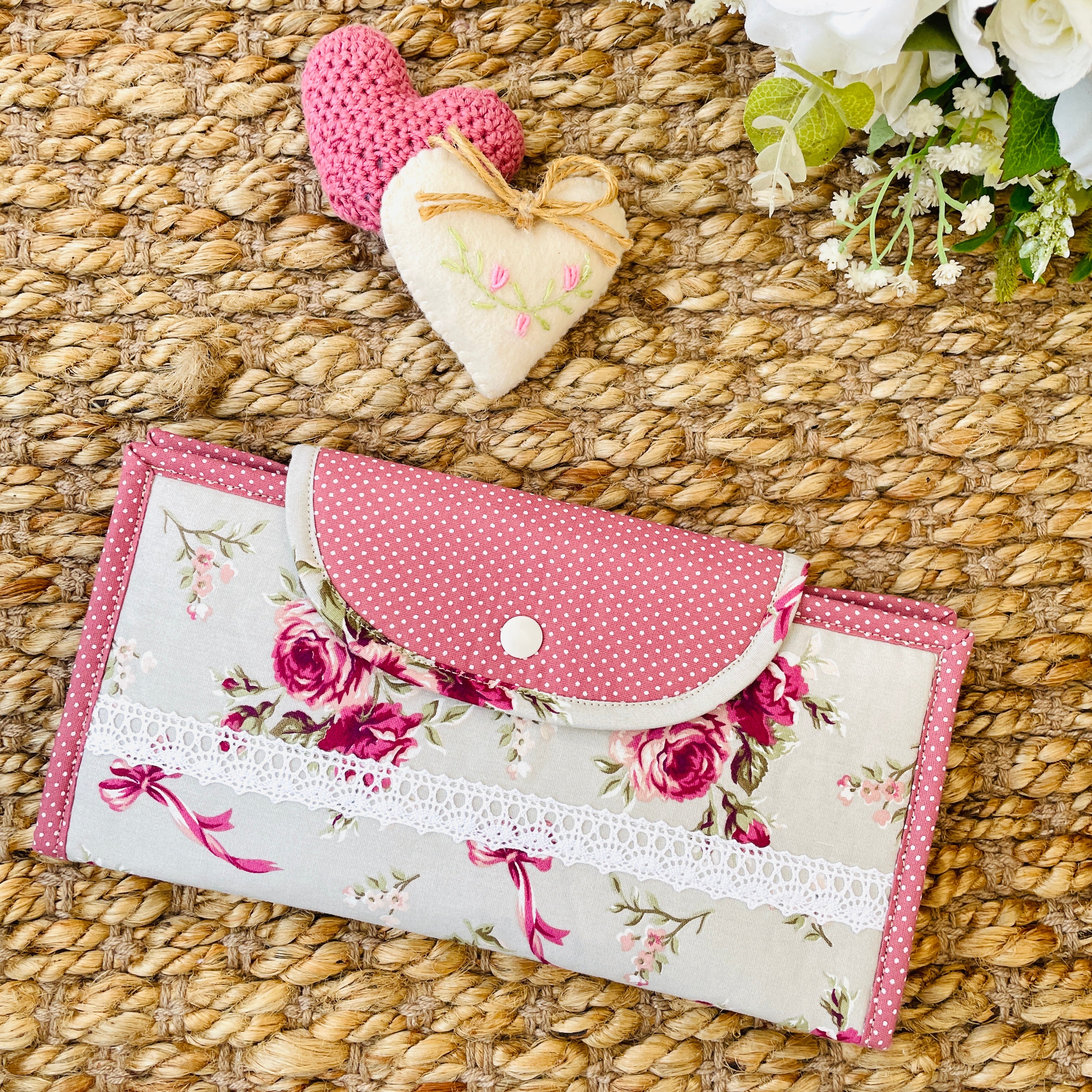 NECESSAIRE HIGIENE BUCAL FLORAL CHIQUE